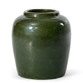 Thea Stoneware Vase, Large, 18.25"H, Green