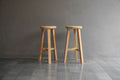 Reclaimed Teak Round Bar Stool