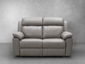 Braylen Top Grain Leather Reclining Loveseat - Gray