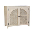 40" Arched Front Cabinet, White Wash