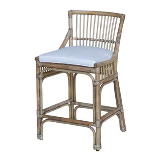 Winston II Rattan Counterstool, 37"H, Antique Natural
