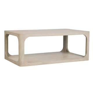 Archie Coffee Table, 47"W, Brushed White