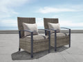 Corbin Dining Armchair with Cushion (2-pack) - Beige
