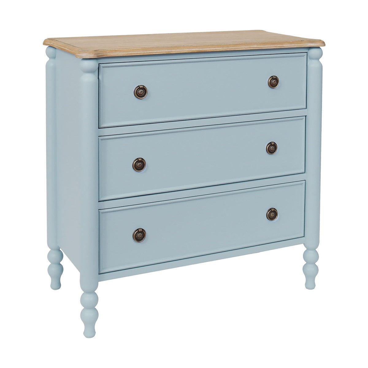 New Ashford 3 Drawer Dresser, 31.5"W, Powder Blue