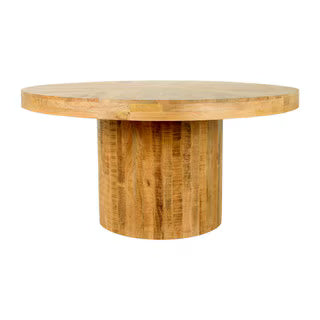 Maison Round Dining Table, 60"W, Natural