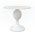 Winslet Baluster Pedestal Bistro Dining Table, 36"W, Whitewood