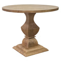 Hawthorne Traditional Round Pedestal Bistro Dining Table, 36"W, Medium Brown
