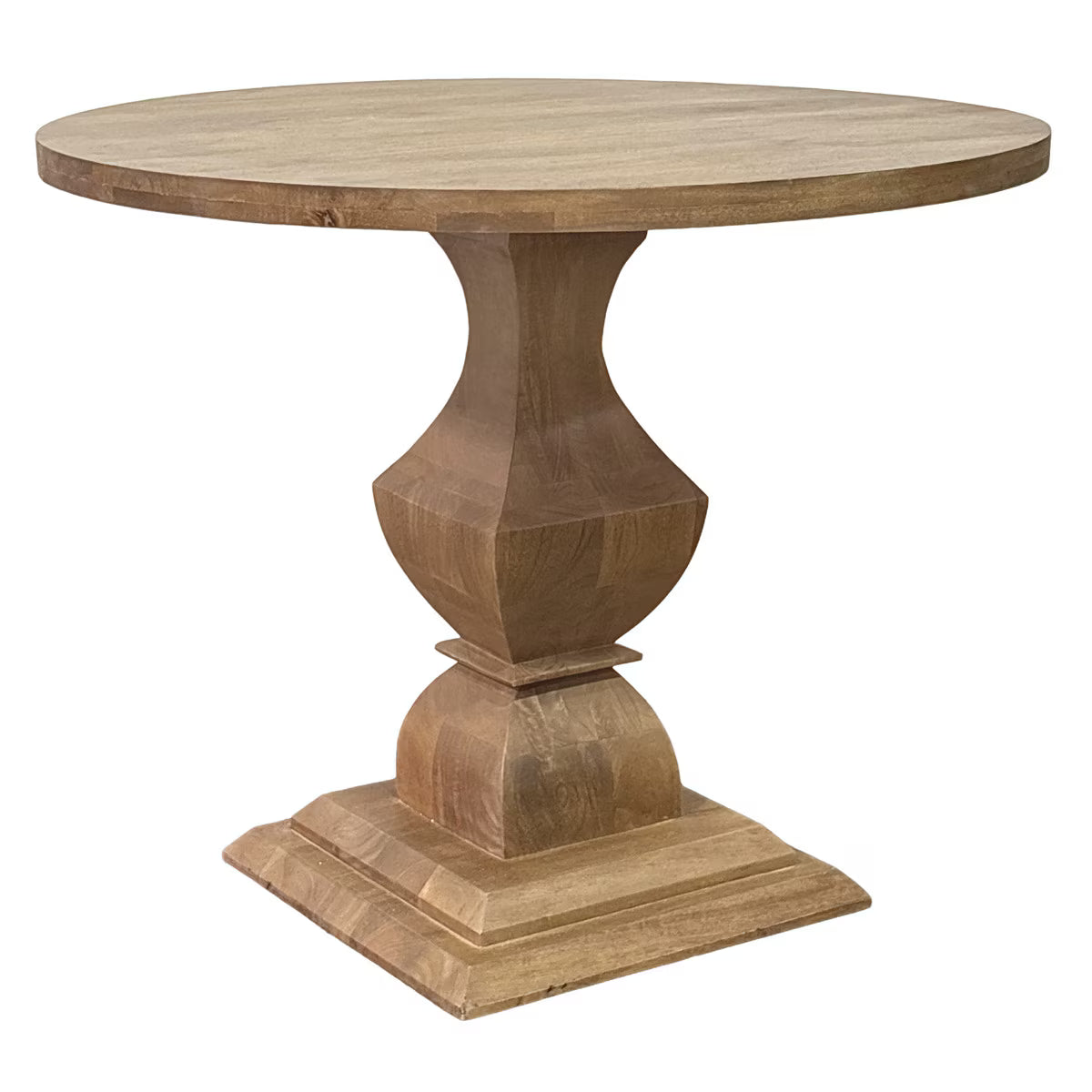 Hawthorne Traditional Round Pedestal Bistro Dining Table, 36"W, Medium Brown