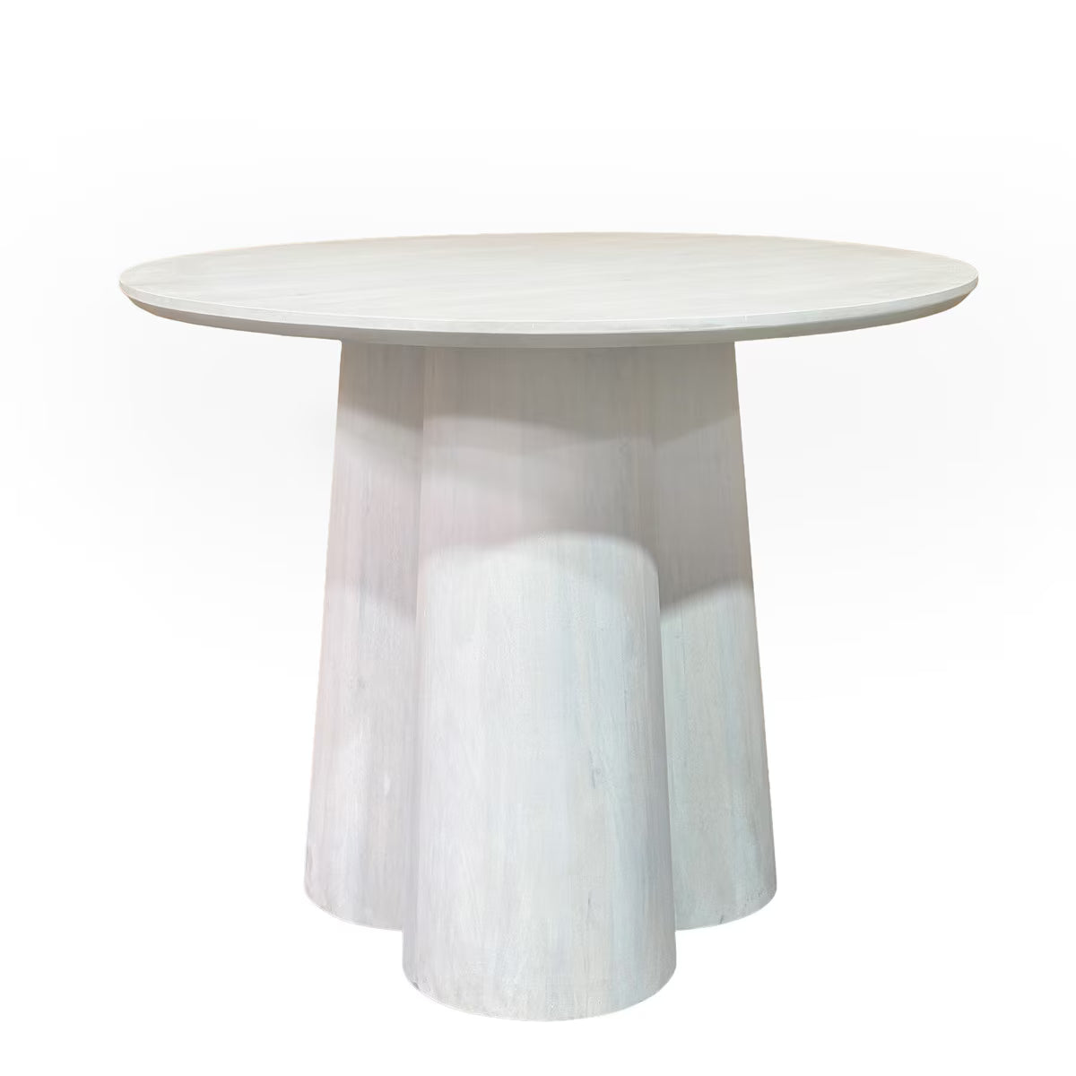 Clover Bistro Dining Table, 37"W, Whitewood