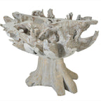 Natura 47" Dining Table Base, Whitewash
