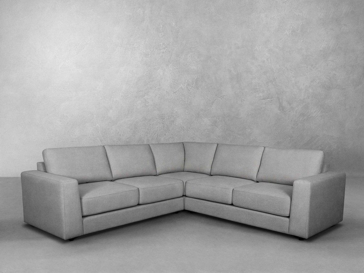 Elliot Fabric Sectional - Light Gray