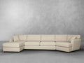 Elliot Fabric Cuddler Sectional - Sand