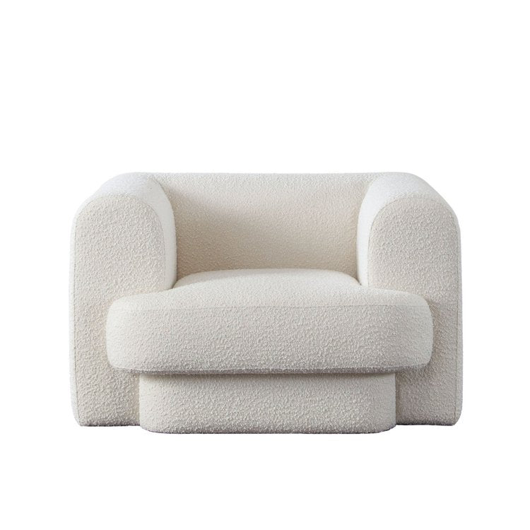 Form Chair in Ivory Boucle Fabric