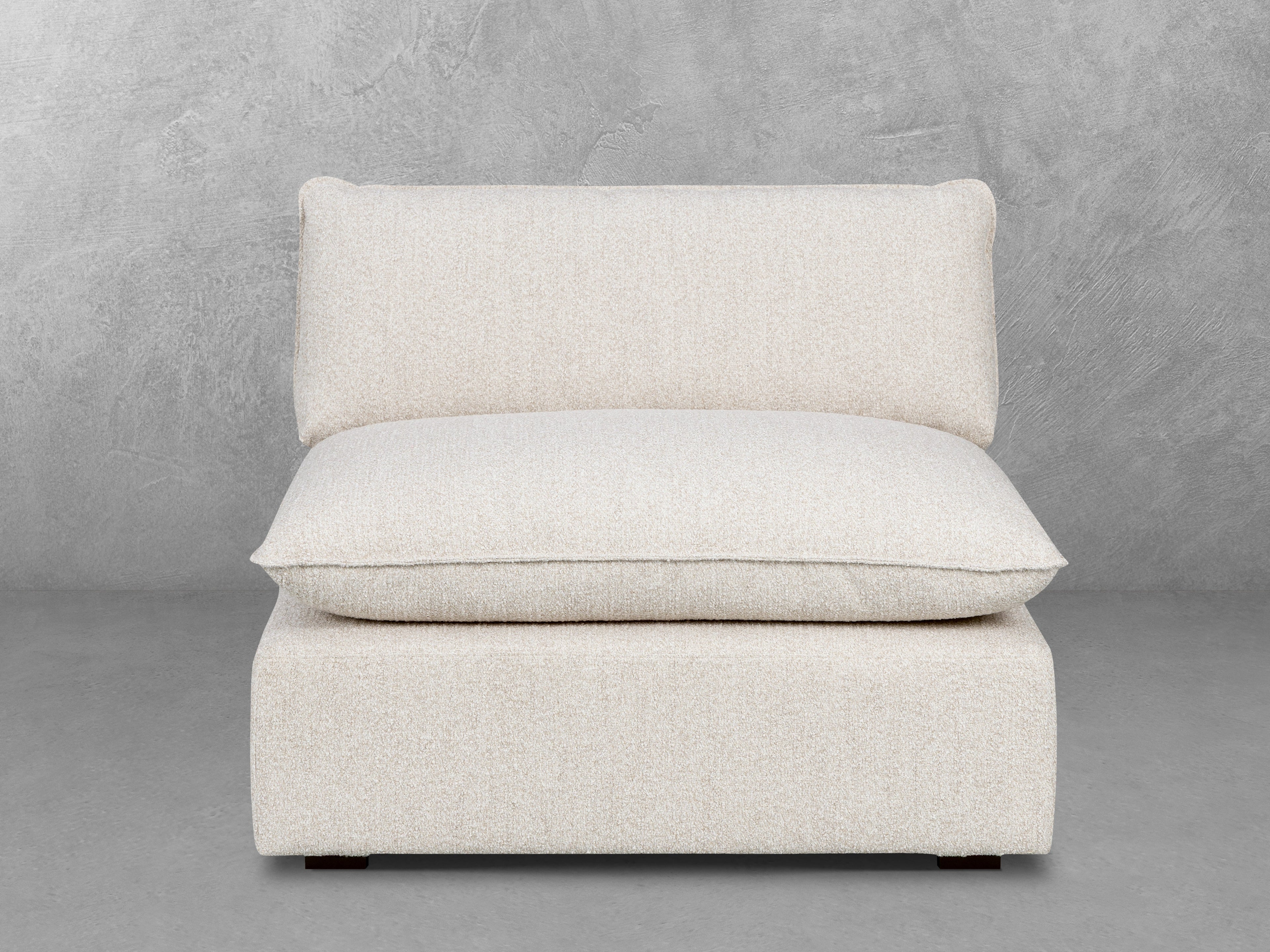 JoJo Fletcher Luxe Boucle Armless Chair, Oat