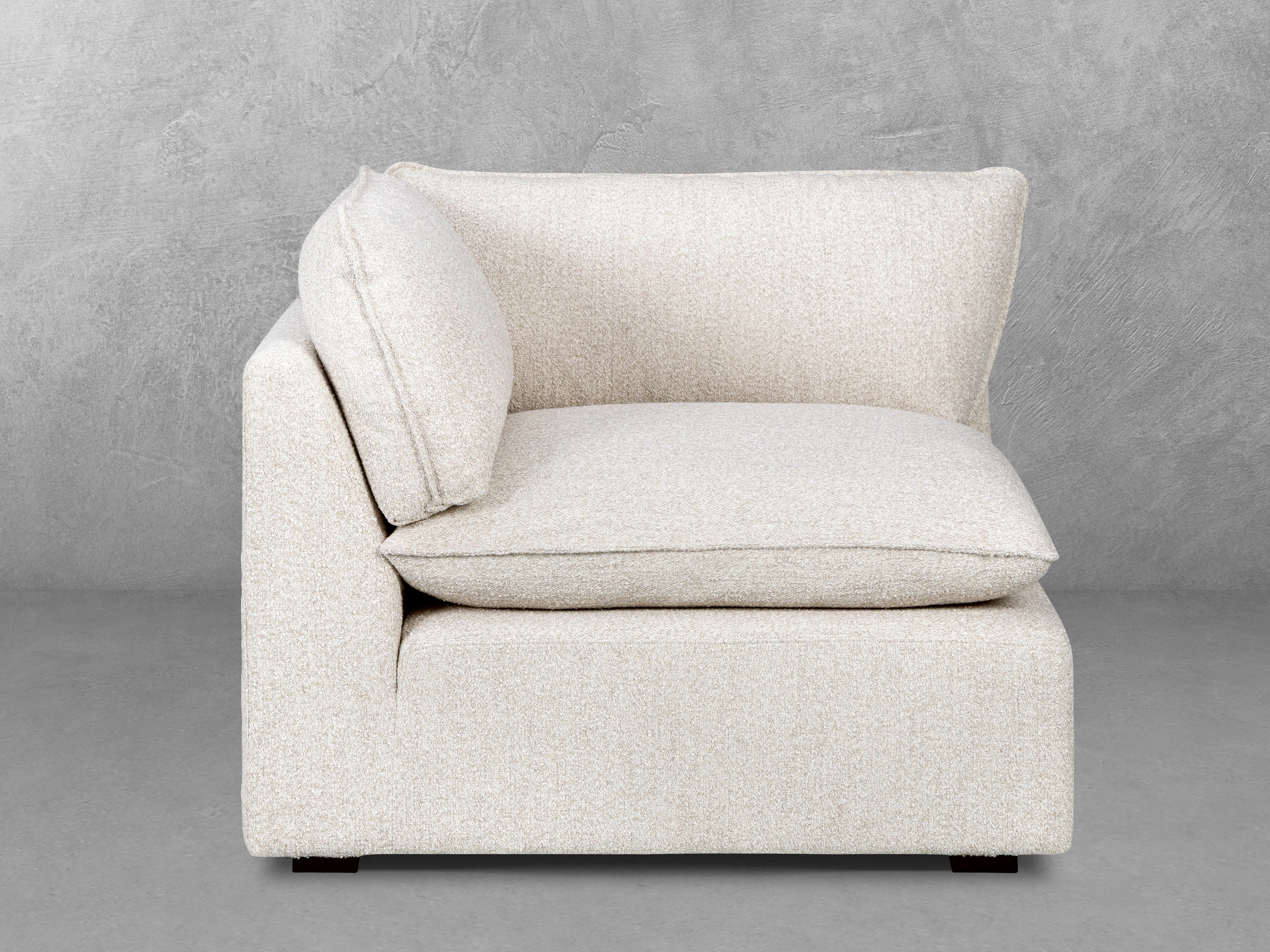 JoJo Fletcher Luxe Boucle Corner Chair, Oat