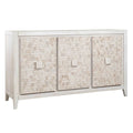Fulton Sideboard, Three Door, White Wash