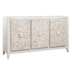 Fulton Sideboard, Three Door, White Wash