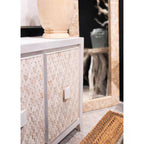 Fulton Sideboard, Three Door, White Wash