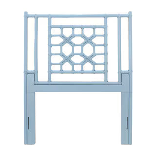 New Lattice Twin Headboard, 41.5"W, Blue