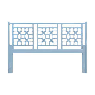 New Lattice King Headboard, Blue