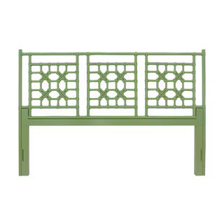 Lattice King Headboard, 78.75"W, Green