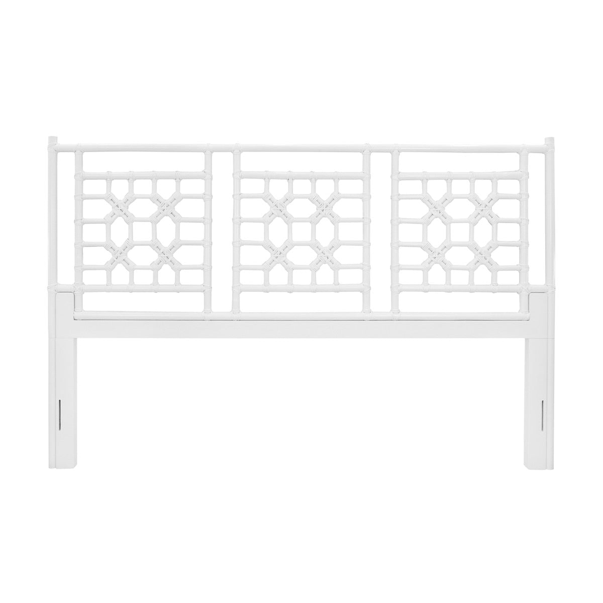 Lattice King Headboard, White