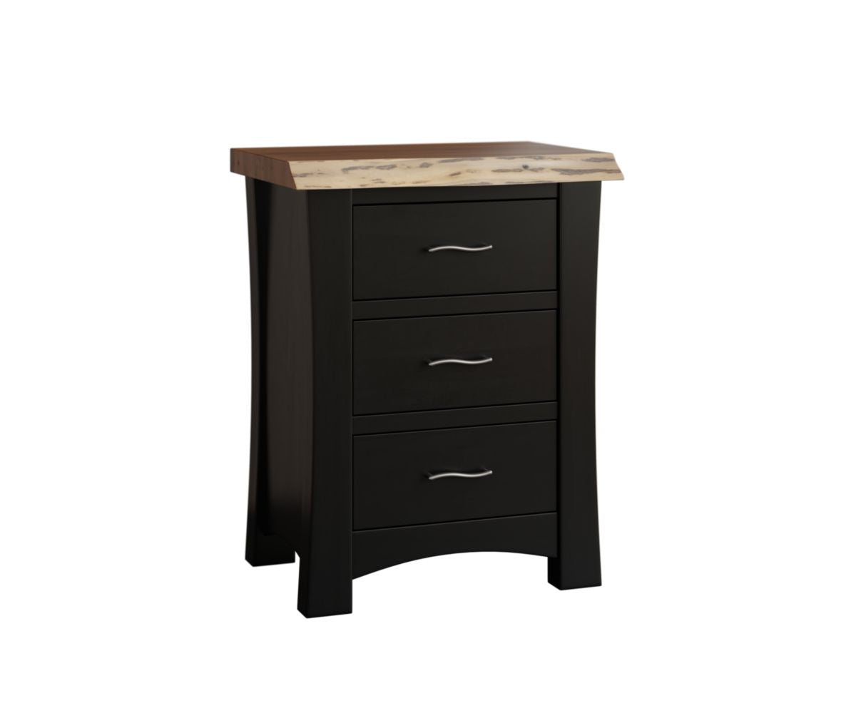 Highlands 3 Drawer Nightstand