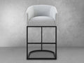 Jace Upholstered Bar Stool - Light Gray