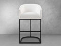 Jace Upholstered Bar Stool - White
