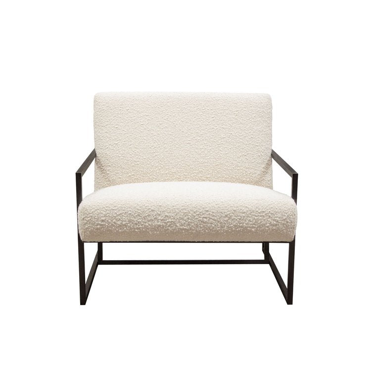 Luxe Accent Chair in Black Tufted Velvet Fabric with Polished Gold Stainless Steel Frame