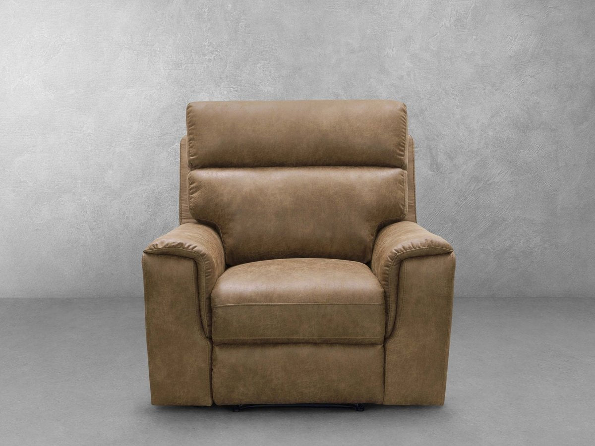 Lawrence Fabric Recliner - Camel
