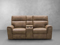 Lawrence Fabric Reclining Console Loveseat - Camel