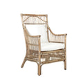 Winston II Rattan Arm Chair, 39"H, Antique Natural