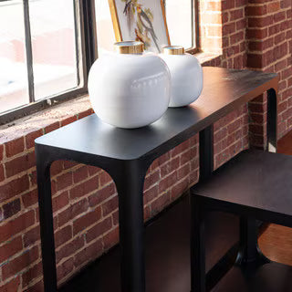 Archie 58" Console Table, Matte Black