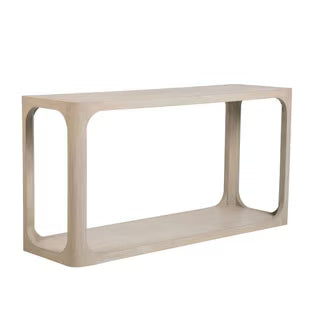 Archie Console Table, 58"W, Brushed White