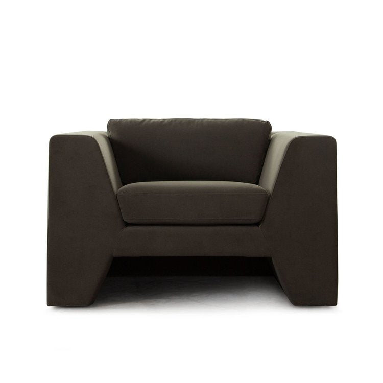 Rift Chair In Moss Green Performance Velvet