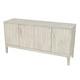 Norah 4 Door Fluted Sideboard, 63"W, Whitewash