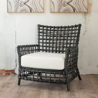 Bahama Occasional Arm Chair, Black