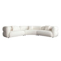 Micah 2Pc Sofa In Elite Ivory Polyester Fabric