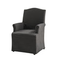 Kanrad Slipcover Dining Chair with Casters